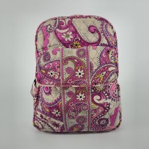 Vera Bradley Quilted Floral Backpack | Cotton Zip Closure | Pre-Owned.   I#008
